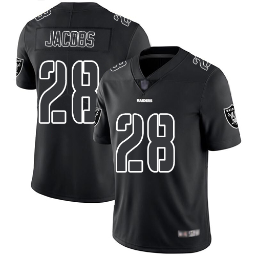 Men Oakland Raiders Limited Black Josh Jacobs Jersey NFL Football #28 Rush Impact Jersey->oakland raiders->NFL Jersey